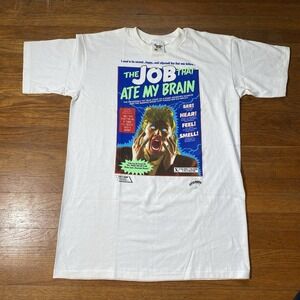 Vintage 1989 Matt Groening Fun O Rama The Job That Ate My Brain T-shirt Men's‎ L